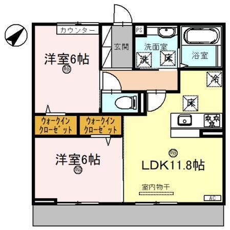 ラ　グリシーヌ青山の物件間取画像